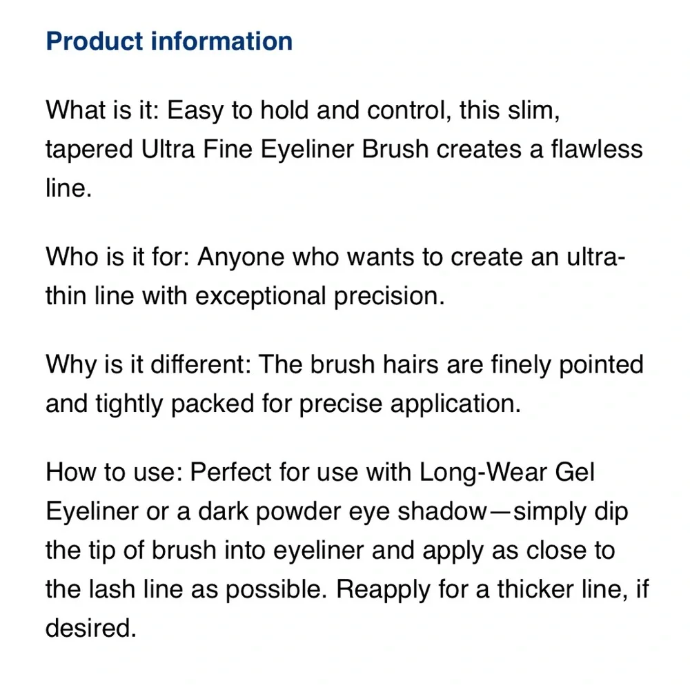 Bobbi Brown Ultra Fine Eyeliner Brush